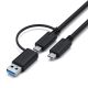 5. Satechi 4K Triple-Display-Dockingstation mit Kabel – Silber