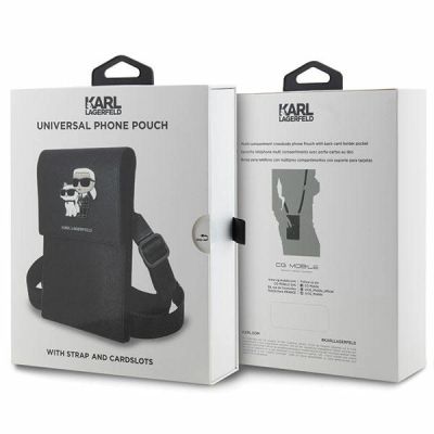 6. Karl Lagerfeld Handtasche KLWBSAKCPMK schwarz/schwarz Saffiano Karl & Choupette