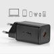 12. SBS TETRGAN1C45W 45-W-GaN-USB-C-Wandladegerät mit Power Delivery – Schwarz