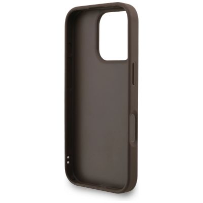 7. Guess 4G Strap 4G Classic Logo Hülle für iPhone 16 Pro - Braun