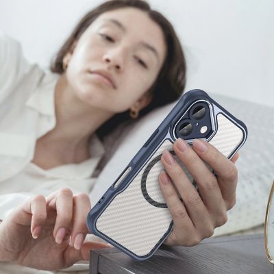 9. Leading Series MagSafe Silikonhülle für iPhone 16 Plus – blau