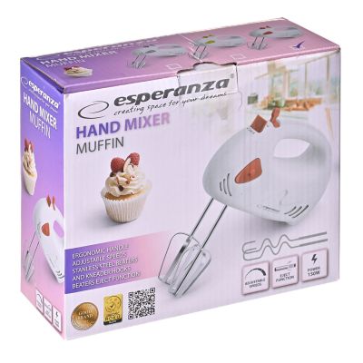 5. Esperanza Muffin Handmixer EKM007R (150W; rot)