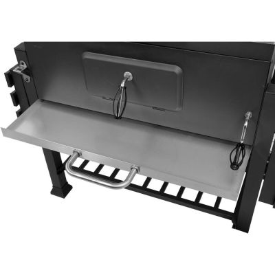 16. XXL-Holzkohlegrill, Gusseisenrost, 78 x 42,5 cm