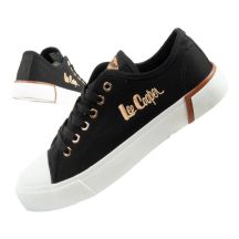 Lee Cooper Damen Sportschuhe Stoff Sneakers stylisch Schwarz