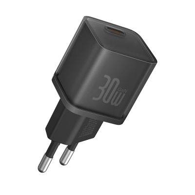 Baseus GaN5S 30W EU USB-C Wandladegerät – Schwarz