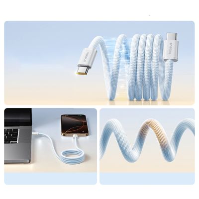 5. Baseus Dynamic 4 Pro 100W USB-C - USB-C-Kabel 1m - Blau
