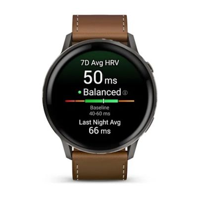 2. Garmin Venu 4 3,56 cm (1,4") AMOLED 45 mm Digital 454 x 454 px Touchscreen Schwarz WLAN GPS