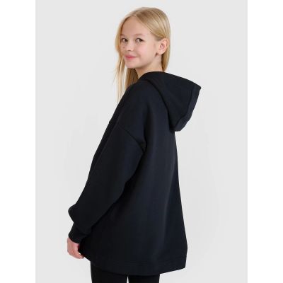 3. Mädchen Sweatshirt mit Kapuze, offen, 4F 4FJRSS25TSWSF2235-20S
