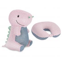 Spokey CUDDLY 941256 2-in-1 Reisekopfstütze mit Kissen und Plüschtier