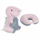 Spokey CUDDLY 941256 2-in-1 Reisekopfstütze mit Kissen und Plüschtier