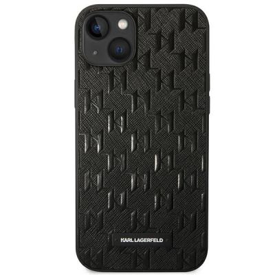 3. Karl Lagerfeld KLHCP14MSAKLHPK iPhone 14 Plus 6.7" Hardcase schwarz / schwarzes Saffiano Mono Metal Logo