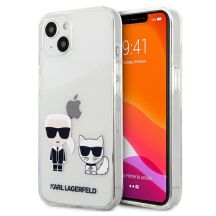 Transparente Karl Lagerfeld Karl & Choupette Hülle für iPhone 13 mini - transparent
