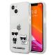 Transparente Karl Lagerfeld Karl & Choupette Hülle für iPhone 13 mini - transparent