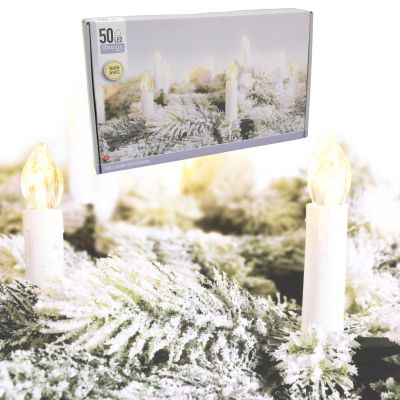 15. Lichterkette für den Weihnachtsbaum, 50 LEDs, warmweiß