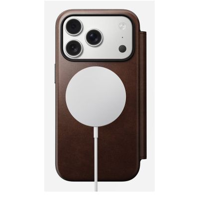 3. Nomad Moderne Leder-Folio-Handyhülle 16 cm (6,3") Braun
