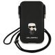 2. Karl Lagerfeld Saffiano Ikonik Karl 6,1'' Handtasche - Schwarz