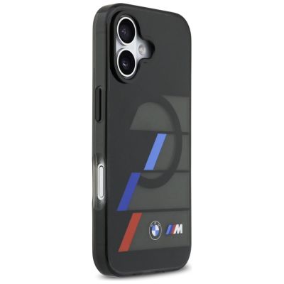 4. BMW M IML Metallknöpfe, dreifarbige Linien, MagSafe-Hülle für iPhone 17 - Schwarz