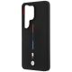 6. BMW M Silikonhülle mit dreifarbiger Linie und MagSafe-Funktion für Samsung Galaxy S26 Ultra – Schwarz