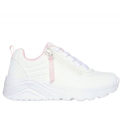 7. Skechers Uno Lite - Easy Zip Jr 310387L WHT Schuhe