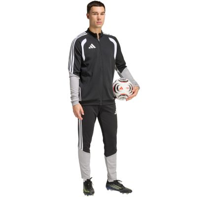 7. adidas Tiro 26 Competition Trainings-Sweatshirt für Herren, schwarz, grau und weiß, JX4260