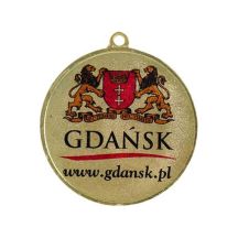 Goldmedaille mit Platz für ein 25-mm-Emblem – Stahlmedaille mit Luxor-Jet-Druck