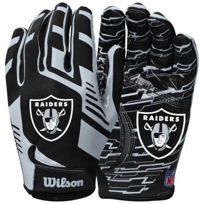 3. Wilson NFL Stretch Fit Receiver-Handschuhe WTF9326LV, Schwarz, Einheitsgröße