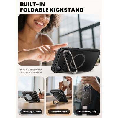 5. Supcase IBLSN Ares Flip Mag MagSafe Hülle für iPhone 17 Air - Schwarz