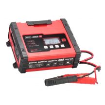 PRAKTIK CHARGER 15 LCD-Ladegerät, Ladespannung: 12 V IDEAL, Ladestrom: 2/8/15 A, Versorgungsspannung: 230 V, Batterietyp: AGM/EFB/GEL/MF/WET