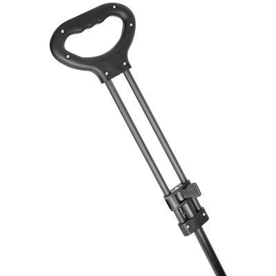 2. Deluxe Faltbarer Reise- und Strandbuggy 90x57x73-96cm mit Griff, Schwarz