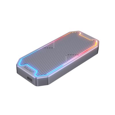 16. UNITEK USB-C M.2 SSD NVMe/SATA Gehäuse, 10 Gbit/s, RGB