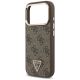 6. Guess 4G Triangle Logo MagSafe Case für iPhone 17 Pro - Braun und Gold