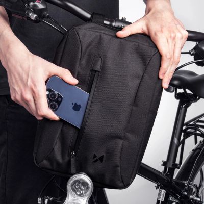 9. Wozinsky WSB6GR Scooter-Lenkertasche mit Schultergurt, 5 l – Grau