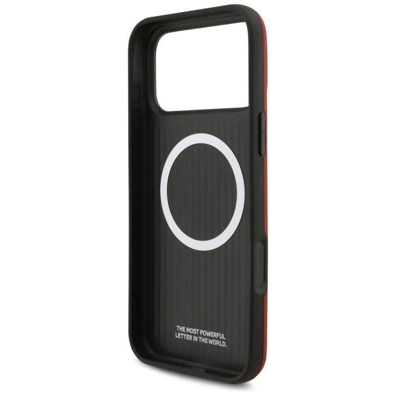 7. BMW M FW MagSafe Hülle mit Metalllogo für iPhone 17 Pro Max – Rot