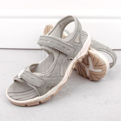 7. Bequeme Rieker W RKR674 Sandalen grau