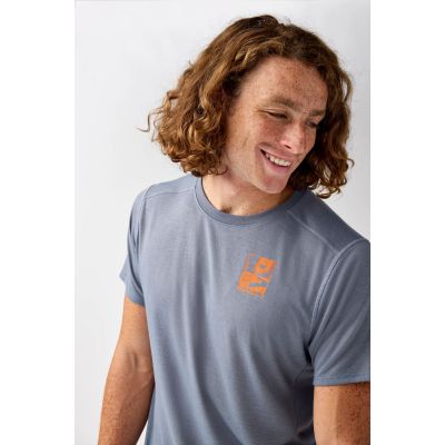 2. Herren Distance Kurzarm-Lauf-T-Shirt 3.0, Grau
