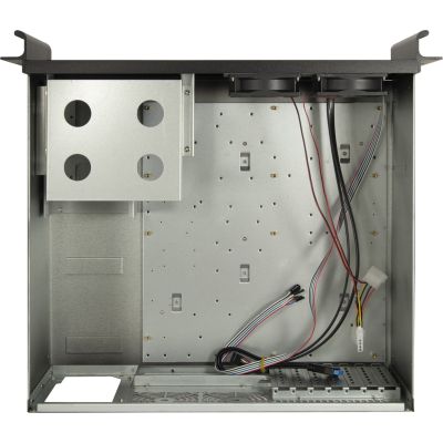 4. Inter-Tech 48,3 cm IPC 4U-K-439L 4U Server, offenes Netzteil