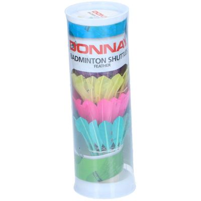 2. DONNAY FEATHER BADMINTON SHUTTLE 5 STÜCK FARBE