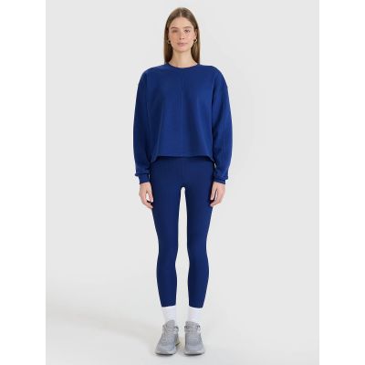 7. Oversize-Sweatshirt ohne Kapuze, offener Reißverschluss, Damen 4F 4FWSS25TSWSF1543-30S