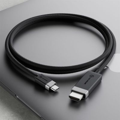 3. ALOGIC FUCHD1-SGR 1m HDMI Typ-A (Standard) auf USB Typ-C Kabeladapter Grau