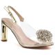 2. Transparente goldene Sandalen mit Absatz D&A MR62-9077