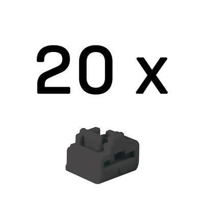 4. Lindy 47892 Portblocker RJ-45 Portblocker Schwarz Acrylnitril-Butadien-Styrol (ABS) 20 Stück.