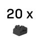 4. Lindy 47892 Portblocker RJ-45 Portblocker Schwarz Acrylnitril-Butadien-Styrol (ABS) 20 Stück.