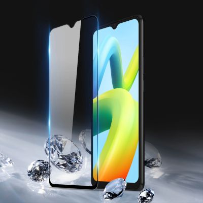 4. Dux Ducis 9D Displayschutzfolie aus gehärtetem Glas für Xiaomi Redmi A2 / Redmi A1 9H mit schwarzem Rahmen