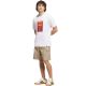 6. adidas Herren-T-Shirt mit Wasserfallgrafik, weiß, KH0398