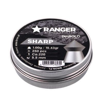 3. 5,5 mm RANGER Diabolo Sharp Point Pellets 250 Stk. 1,00 g