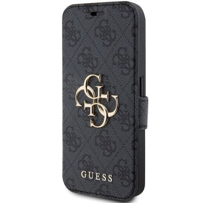 2. Guess 4G Metal Logo Hülle für iPhone 15 Pro – Grau
