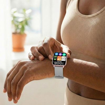 2. Smartwatch Gravity Roségold Grau GT36-2