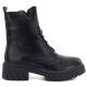 2. Damen-Stiefeletten mit Blockabsatz und Plateau, schwarz Jezzi MR2502-9