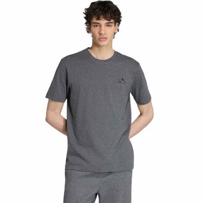 adidas Herren-T-Shirt mit Camouflage-Motiv, kleinem Logo und Stickerei, grau, KC7159