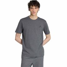 adidas Herren-T-Shirt mit Camouflage-Motiv, kleinem Logo und Stickerei, grau, KC7159